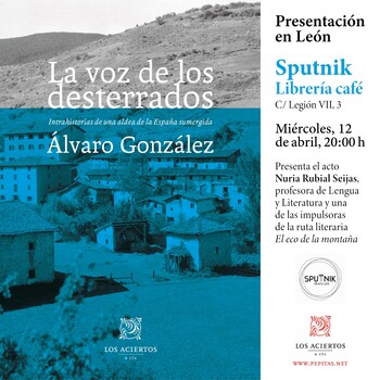 12.04.2023 Álvaro González. Presentación 'La voz de los desterrados'